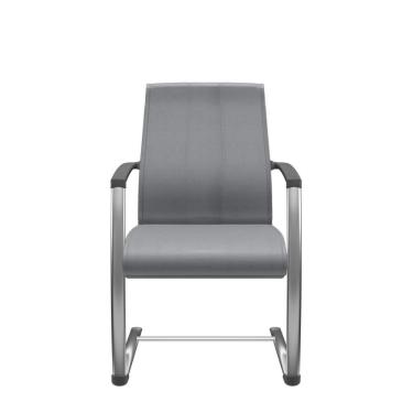 Imagem de Cadeira Suprema Aproximação Cromada Cinza