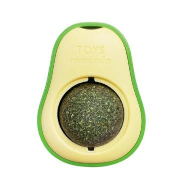 Imagem de Brinquedo Abacate Com Catnip Removível Estimula Brincadeira Gatos