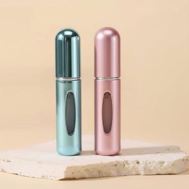 Imagem de Mini frasco atomizador de perfume recarregável - frascos portáteis de tamanho de viagem, frascos de refil de perfume recarregáveis para carregar