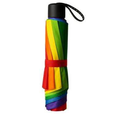 Imagem de Guarda Chuva Manual Arco Iris Colorido Reforçado T3079 - Facinato