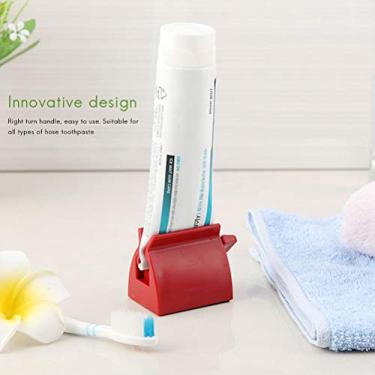 Imagem de Generic Espremedor de Pasta de Dente, Rolo de Tubo de Pasta de Dente Fácil de Usar Alça Fosca para de (Vermelho)
