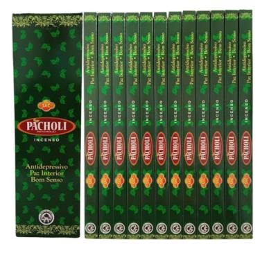 Imagem de Incenso Indiano Sac Patcholi - Abundância 12 Caixas
