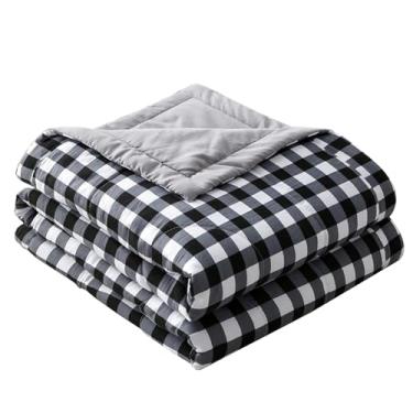 Imagem de Cobertor de cama de algodão refrescante, edredom térmico, dupla face, efeito frio, cobertor de fibra macia, reversível, colcha macia para o verão, ar-condicionado, colcha