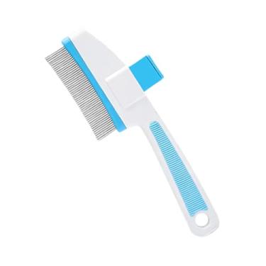 Imagem de Escova de cuidados para gatos - Ferramenta de cuidados com botão de liberação - pente de limpeza de pulgas para filhotes, para banho de cães de pelo longo e curto, gatos em ambientes internos e