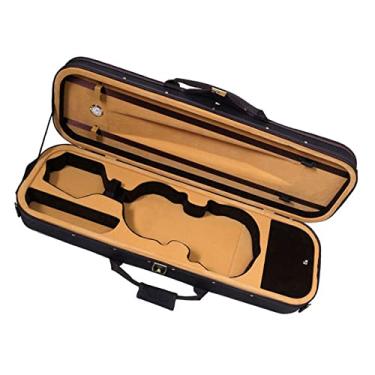 Imagem de Estojo Para Violino Retângulo Preto Caixa Com Higrômetro Acessório Para Violino Tamanho Completo Estojo de Violino (Color : 02_3/4)