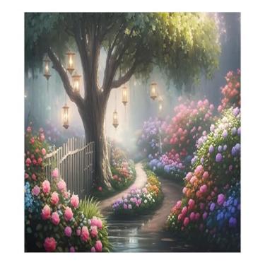 Imagem de SEHANY Dreamy Garden Wildflowers capa de ímã de lava-louças, adesivos magnéticos para decoração de Natal antiarranhões para painel de geladeira e lava-louças, decoração de Natal de cozinha doméstica