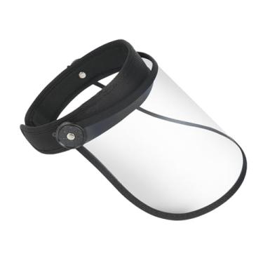 Imagem de Vaveren Protetor facial contra respingos, reutilizável, com proteção total para o rosto, ideal para cozinhar, construir, andar de bicicleta, cortar grama e, Preto