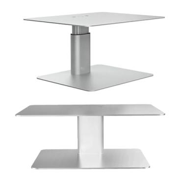 Imagem de Naroote Suporte para Monitor de Mesa Com Ajustável e Antiderrapante Design Ergonômico para Economia de Espaço de Escritório Confortável para Computador Laptop Metal (Prata)