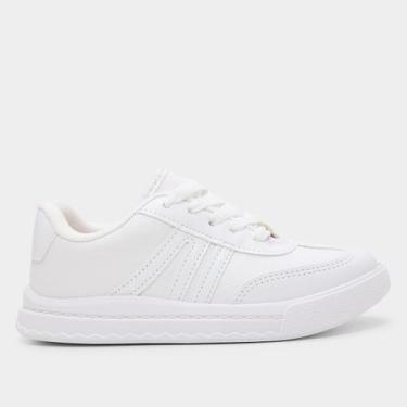 Imagem de Tênis Infantil Molekinha Casual Menina, Branco, 30