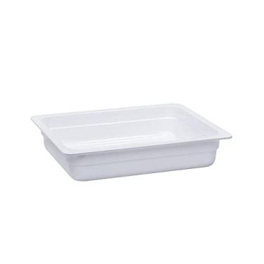 Imagem de Cuba GN 1/2 Cozinha 65mm Branca em Plástico Não Quebra Linha Profissional Cook Linha Premium