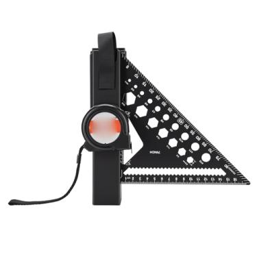 Imagem de YWBL-WH Quadrado de Viga de 7 Polegadas, Conjunto Quadrado de Carpinteiro de Liga de Alumínio Com Fita Métrica de Aço de 5 M e Clipe de Cinto ABS, para Carpintaria e Construção