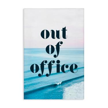 Imagem de Stupell Industries Arte de parede em tela Out of Office Ocean Waves, design de Lil' Rue, 61 x 40 cm
