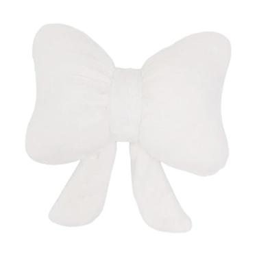 Imagem de XLWLLNJ Almofada decorativa com laço, almofada de apoio lombar para sofá, para encosto de carro, ideal para sala de estar, para assistir TV, ler ou usar no
