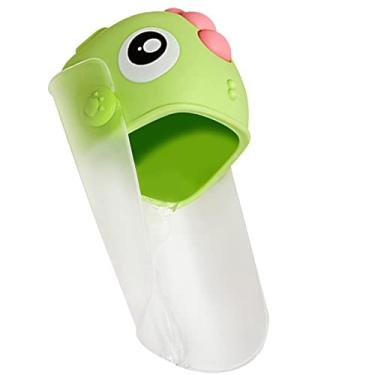 Imagem de aqxreight Extensor de Torneira para Crianças, Seguro, Divertido, Lavar As Mãos, Forma de Dinossauro, Pia, Bico, Banheira, Extensor para Cozinha, Banheiro, 13,5 Cm, Amarelo, Lavar As Mãos, Crianças e instalação] Recursos Divertidos Torneira (Verde)