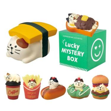 Imagem de Super Cute Creative Cat Theme Mystery Box Figures, Surprise Mysterious Bag Random Action Figure Figurine Collectible Home Desk Car Decoration, Birthday Christmas New Year Gift, Food Cat-1 Box