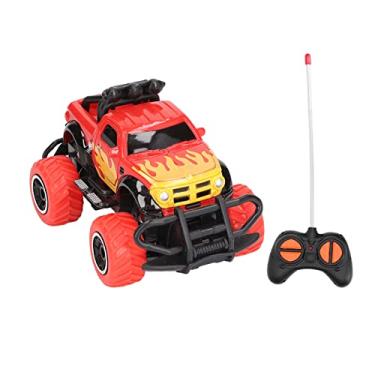 Imagem de TOPINCN Carro de Controle Remoto 1:43, Pára-choques Anticolisão Resistentes, Motoristas de 4 Canais, Veículo Off-road Com Pneus de Borracha à Prova de Choque para Crianças de 3 Anos (Vermelha)