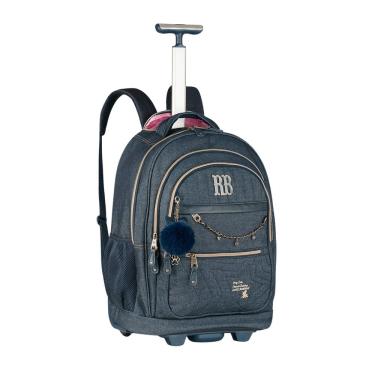 Imagem de Mochila De Rodas Jeans Rebecca Bonbon Escolar Juvenil
