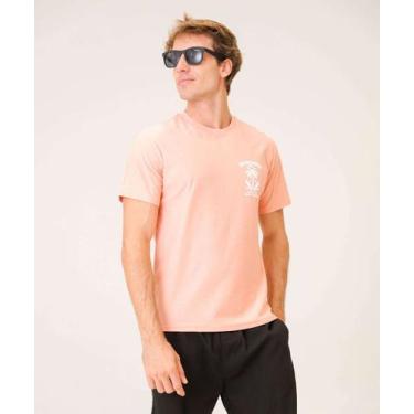 Imagem de Camiseta Masculina Flamê Manga Curta MR-37143, Laranja, P
