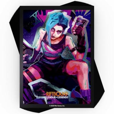 Imagem de Riftbound TCG: League of Legends Jinx Art Capas de cartão tamanho padrão (100 ct)