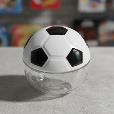 Imagem de Frasco Bola de Futebol 30mL Plástico com Tampa Rosca Lembrancinhas Festa Temática Decoração Mesa e Kits Personalizados Miniatura Esportiva (10, 5,3cm)