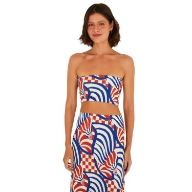 Imagem de Top Reto Double Farm Rio Concha Gráfica-Feminino