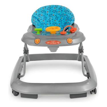 Imagem de Andador Infantil Musical Para Bebê Acqua Tutti Baby Cinza