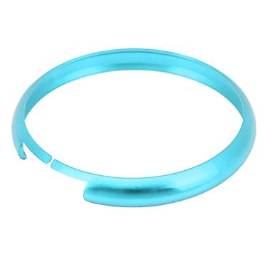 Imagem de Estink Anel de Chaveiro para Carro Anel de Chaveiro Remoto Tampa de Chaveiro Em Liga de Alumínio Capa de Chaveiro de Substituição para R55 R56 R57 R58 R59 R60 Com Proteção contra (Azul celeste)