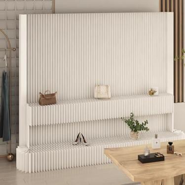 Imagem de Room divider Divisórias de sala e telas dobráveis ​​de privacidade, prateleiras de shopping, painel de parede dobrável e deformável(1-2MX1.8M)