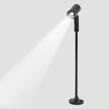 Imagem de VBESTLIFE Refletor LED, Refletor de Gabinete de Altura de 8,3 pol., Refletor de Exibição de Joias de Alumínio Alimentado por USB para Pintura Artística, Armários, Galerias (luz branca)