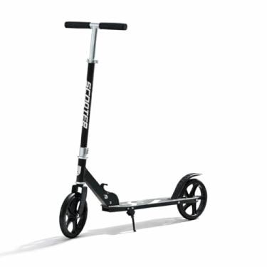 Imagem de Patinete Infantil Juvenil Dobrável com Freio Traseiro e Altura Regulável (Preto)