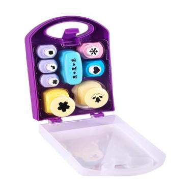 Imagem de shamjina Conjunto de 8 furadores de papel com estojo de armazenamento. Furador de papel premium que economiza trabalho, ideal para scrapbooking e cartões de