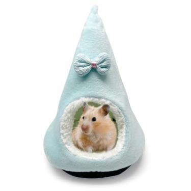 Imagem de Gucvdnple Cama de porquinho da índia esconderijo de hamster, cama macia, pequena casa para animais de estimação, adequada para animais de estimação pequenos, porquinho-da-índia, chinchila, açúcar e