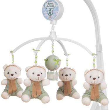 Imagem de Mobile Para Berço Musical Giratório Baloeiro Verde - Le-Leão Artigos I