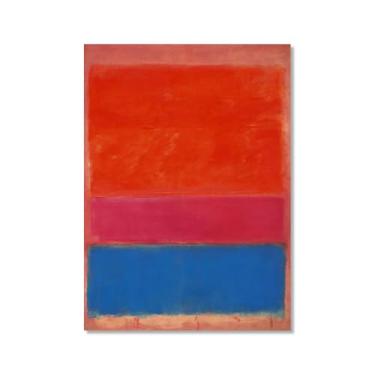 Imagem de Pôster de arte de parede vintage Mark Rothko arte moderna abstrata blocos de cores minimalistas impressão de pintura em tela sala de estar decoração de casa (SKU10,8x30,5 cm = (20 x 30 cm), sem