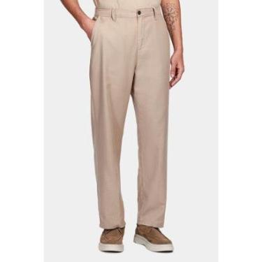 Imagem de Calça Chino Ampla Blend Premium Cáqui-Masculino