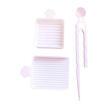 Imagem de Fancyes Kit com 3 mini miçangas de fusão de 2,6 mm e placa alinhadora para acessórios de miçangas de ferro em projetos de artesanato, Branco