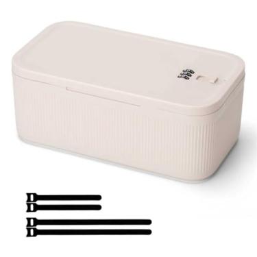 Imagem de Caixa de cadeado SAFEMedicine, pequena caixa com código, para armazenamento seguro de medicamentos, lanches, eletrônicos, dinheiro, arquivos de escritório e itens essenciais de viagem e muito mais