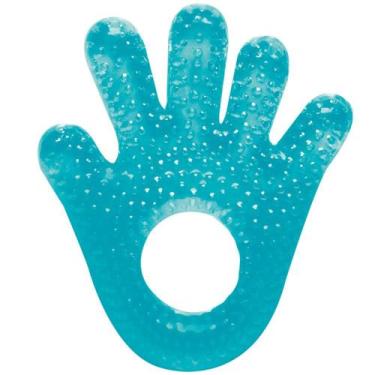 Imagem de Mordedor Infantil com Água Mãozinha Azul - BUBA