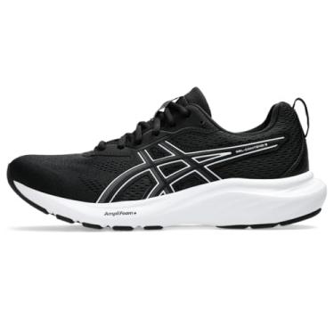 Imagem de ASICS Tênis de corrida feminino Gel-Contend 9, Preto/branco, 7 Wide