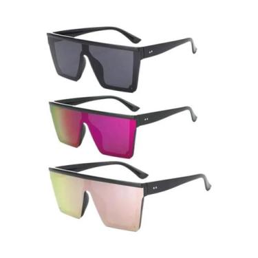 Imagem de Óculos De Sol Femininos De Grande Lente, Estilo Europeu-Americano, Col