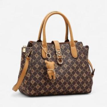 Imagem de Bolsa Feminina Chenson Monograma Elemento Gráfico Café-Feminino