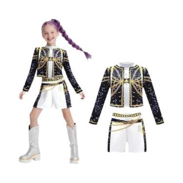 Imagem de Fantasia De K-pop Para Crianças Zoey Rumi 2025, Cosplay De Filme, Vest