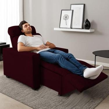 Imagem de Poltrona Reclinável Sala Quarto Amamentação Madri - Moveis Aguias, BOR