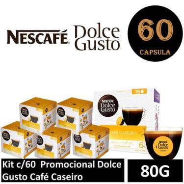 Imagem de Kit c/60 Promocional  Dolce Gusto Café Caseiro 80g - NESCAFE NESTLE