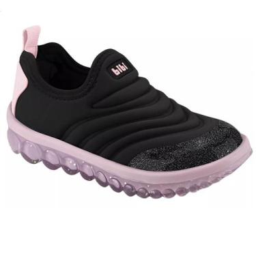 Imagem de Tenis bibi roller 2.0 lycra ref 1155324 feminino, 26, Preto, Rosa