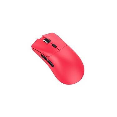 Imagem de Mouse Gamer sem Fio Attack Shark R1 Ultraleve e design Ergonômico, Tri-Mode, 18.000 DPI, Sensor Óptico PAW3311, 6 Botões - Vermelho