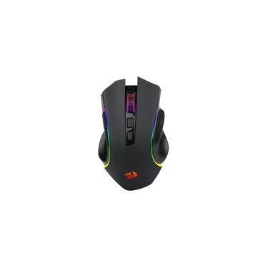 Imagem de Mouse Gamer Sem Fio Redragon Griffin Pro, RGB, 4800 DPI, 7 Botões, USB 2.4GHz, Bluetooth, Preto - M602P-KS