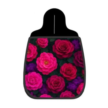 Imagem de Lixeira De Carro Organizador Lixinhocar Rosas Pink Fundo Escuro