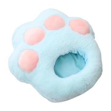 Imagem de Aquecedor de pés elétrico, Almofada de aquecimento, pelúcia macia, aquecedor de pés, Aquecedores de de pata de gato, sapatos quentes de pelúcia com temperaturas de 3 velocidades para viagens, qua