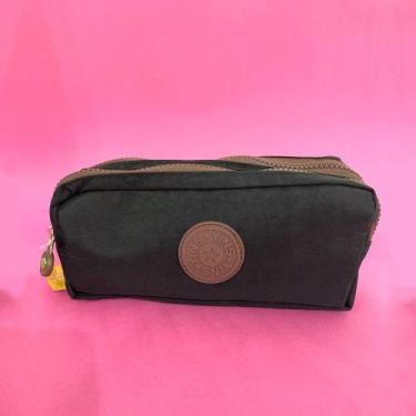 Imagem de Estojo Duplo Crinkle Bicolor Yins - YIN'S, Preto